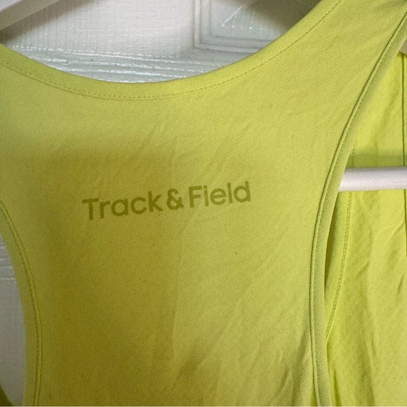 Track & Field Neon Yellow Tank Top Brazilian Sports Running Fitness Women Size L - Picture 5 of 9